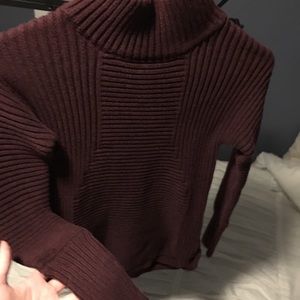 Maroon Turtleneck Sweater